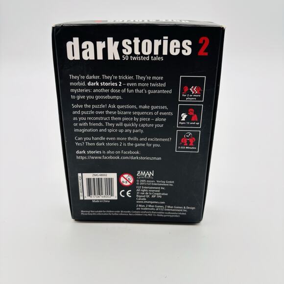 Z-Man Card game Dark Stories - Real Crimes - Out of Print Complete. VG Condition - Picture 6 of 14